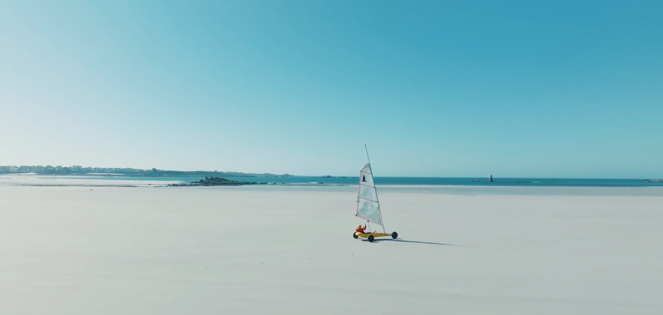 char à voile bretagne mer plage unat santec valiseofilms brest